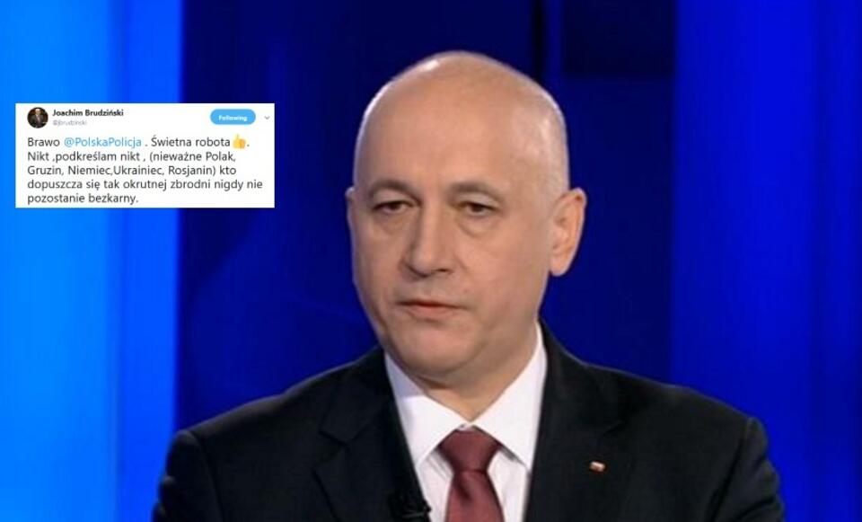 Minister Joachim Brudziński / autor: wPolityce.pl/TVP Info
