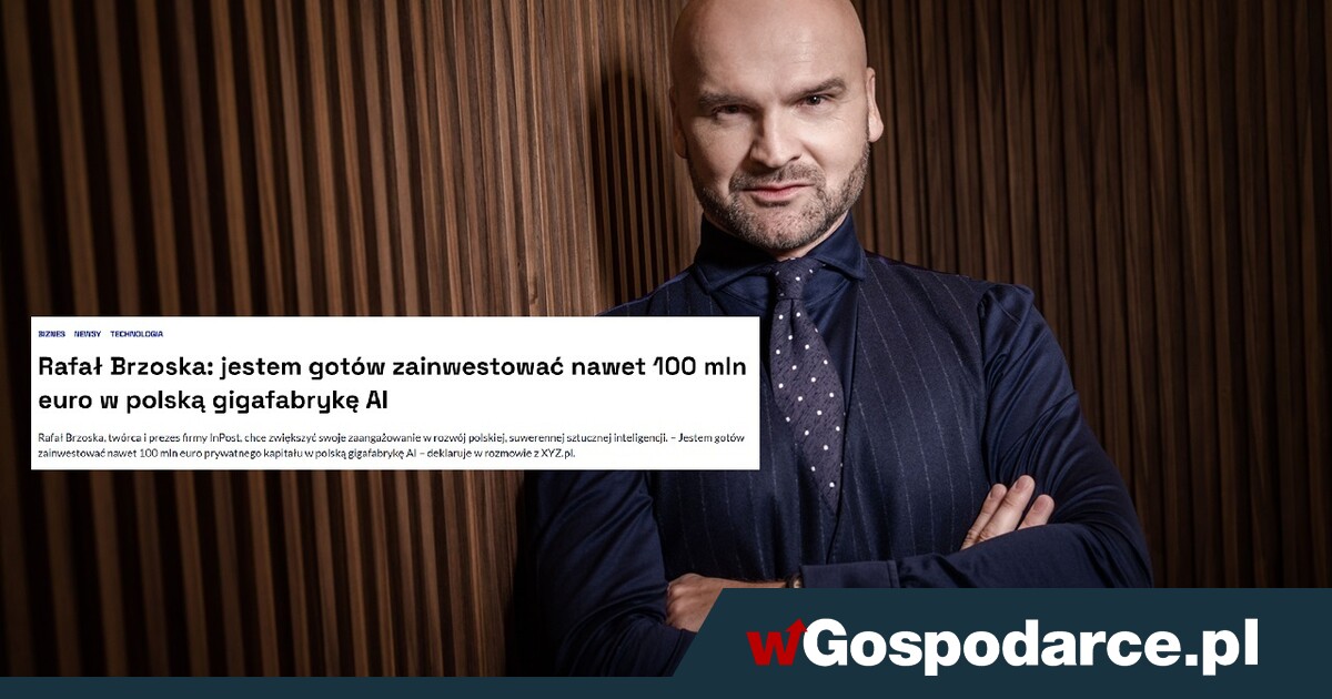 Brzoska chce z własnej kieszeni finansować polskie AI