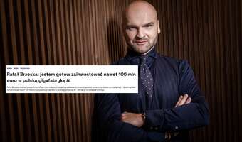 Brzoska chce z własnej kieszeni finansować polskie AI