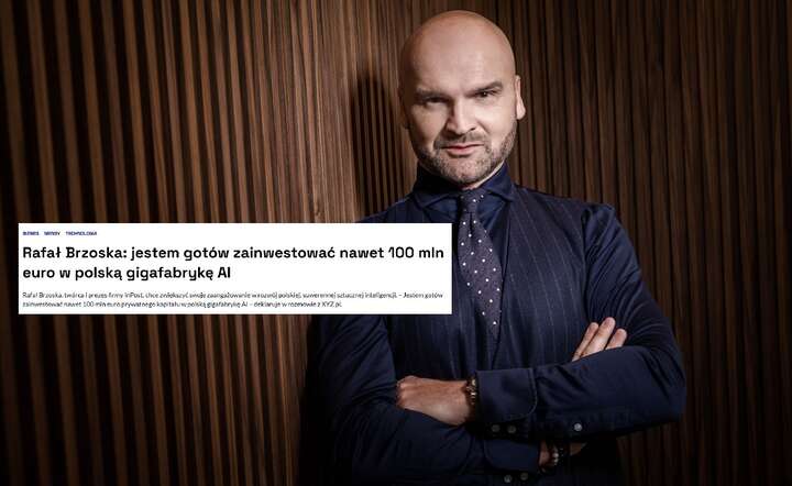 Rafał Brzoska chce jako prywatny inwestor inwestować w polską fabrykę AI / autor: materiały prasowe InPost / xyz.pl - screen