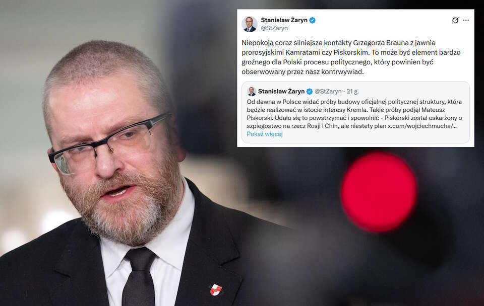 Stanisław Żaryn ostrzega przed Grzegorzem Braunem  / autor: Fratria/X