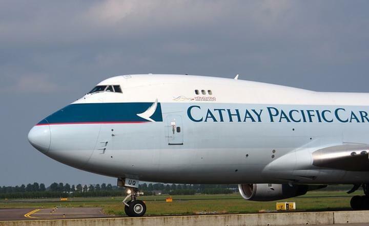jumbojet linii lotniczej Cathay Pacific / autor: Pixabay