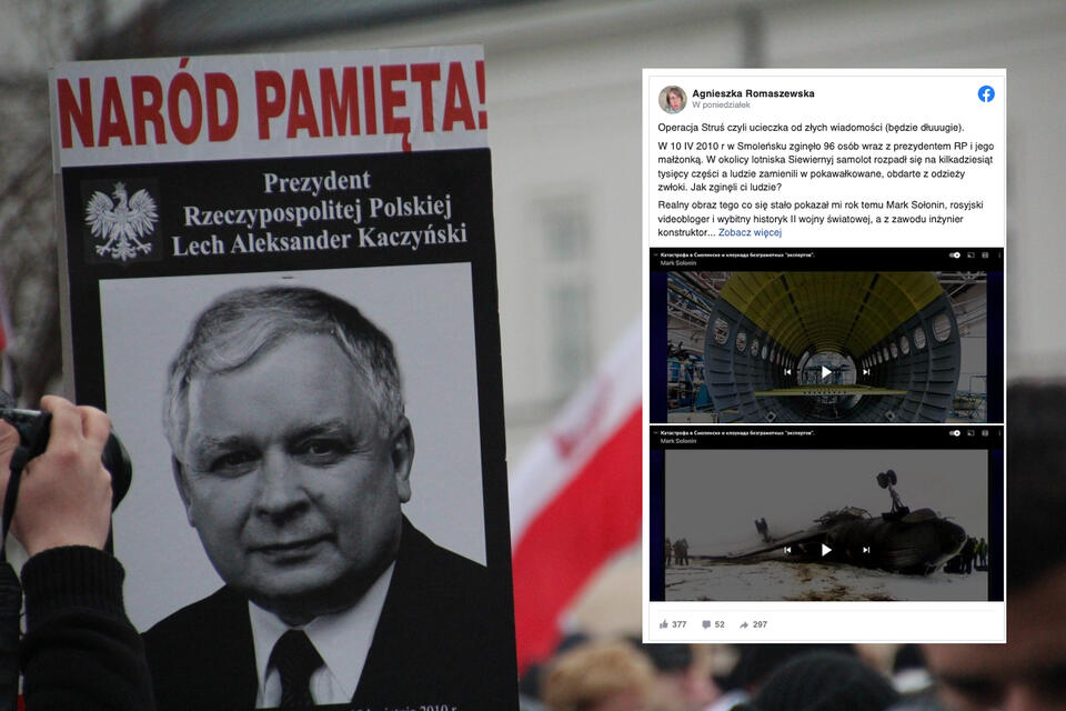 Romaszewska o Smoleńsku: Świadomie zorganizowany zamach