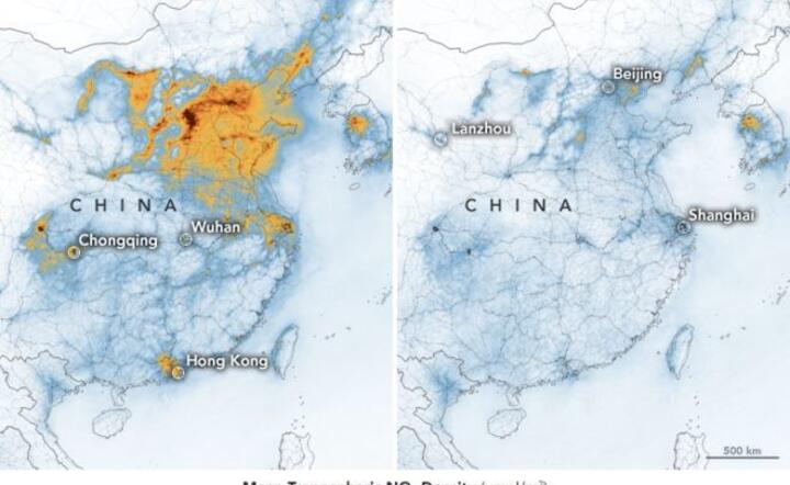 Jakość powietrza w Chinach / autor: BBC.com