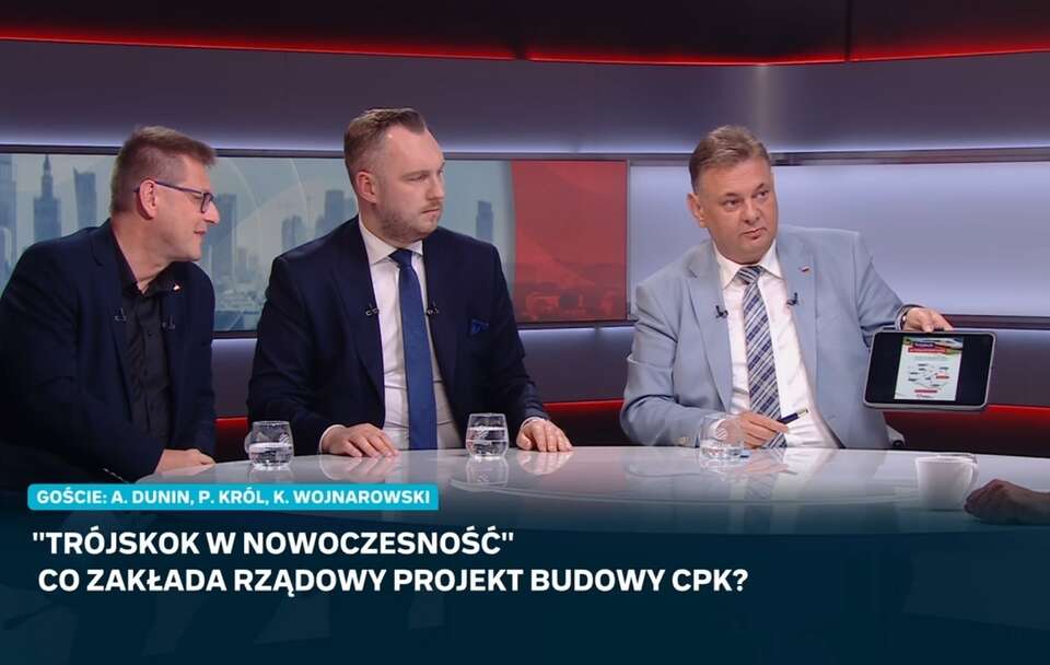 Piotr Król (PiS) wypunktował Artura Dunina (PO) i Konrada Wojnarowskiego (PSL) / autor: Polsat News