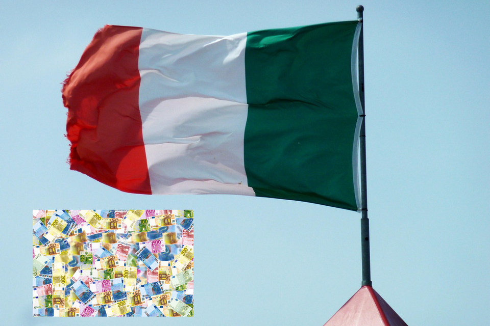 Flaga Włoch i euro / autor: Pixabay/moritz320/angelolucas