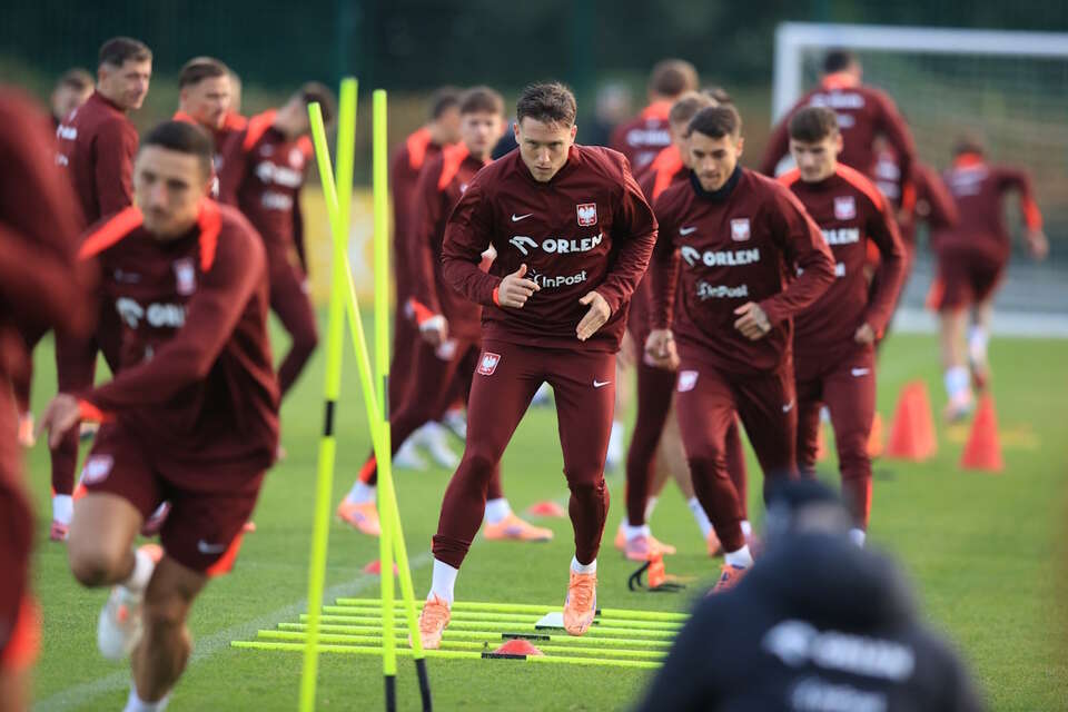 Trening kadry Urbana przed meczem z Nową Zelandią w Chorzowie / autor: PAP/Jarek Praszkiewicz