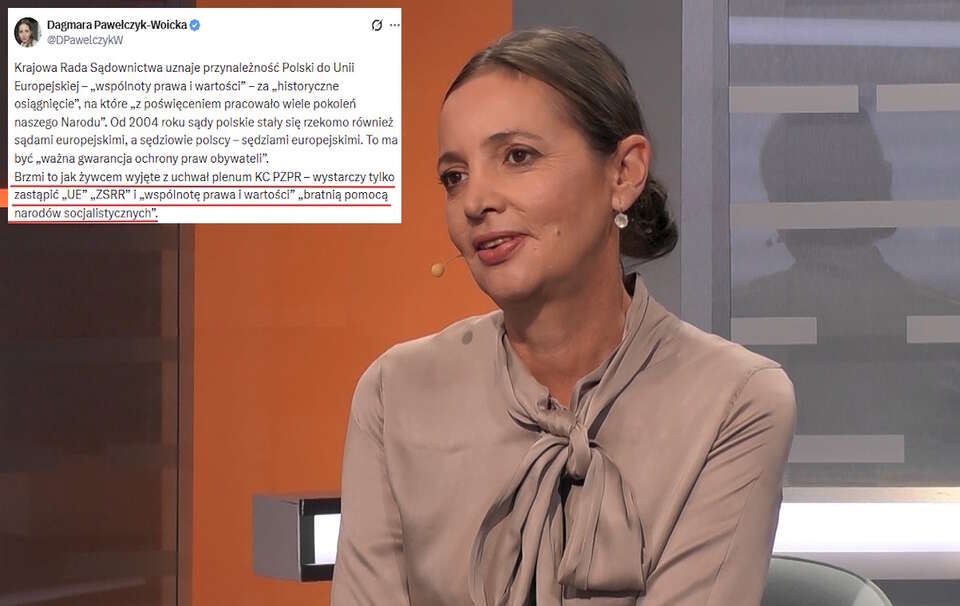 Pawelczyk-Woicka o KRS: Wystarczy tylko zastąpić „UE” „ZSRR”