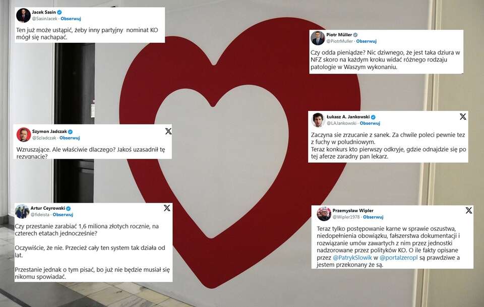KO próbuje odcinać się od lekarza-milionera. Burza w sieci!
