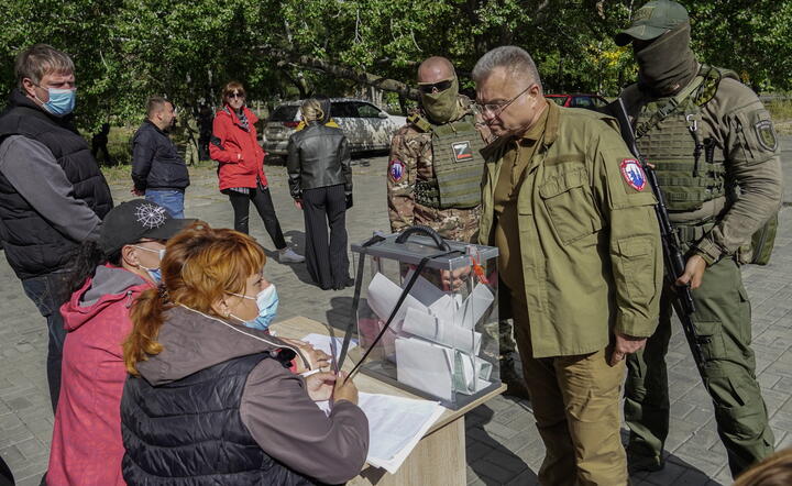 Referendum w Mariupolu / autor: PAP/EPA