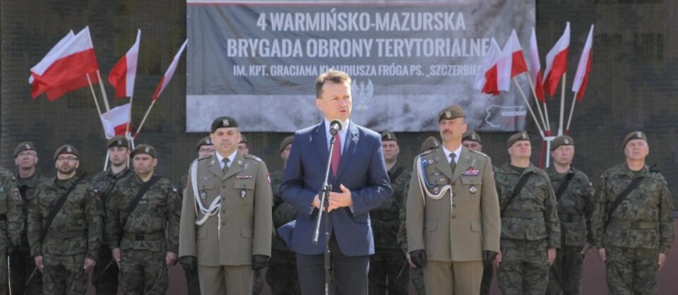 Minister obrony narodowej Mariusz Błaszczak / autor:  	PAP/Tomasz Waszczuk