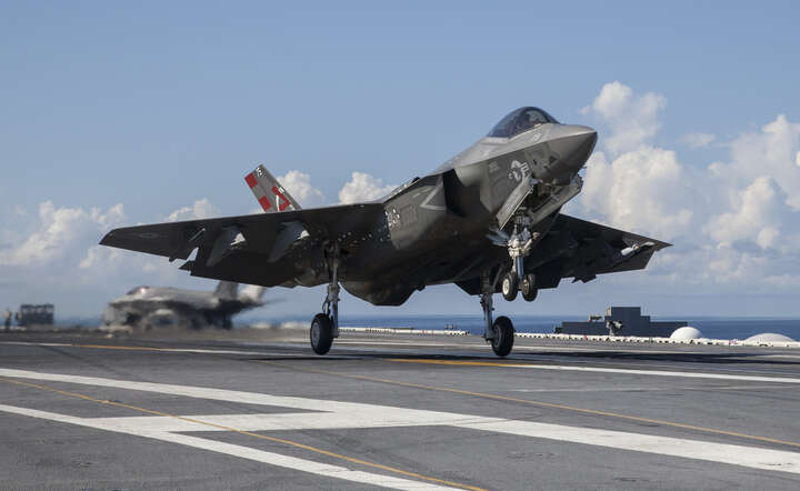 Amerykański myśliwiec F-35 startuje z lotniskowca / autor: materiały prasowe Lockheed Martin