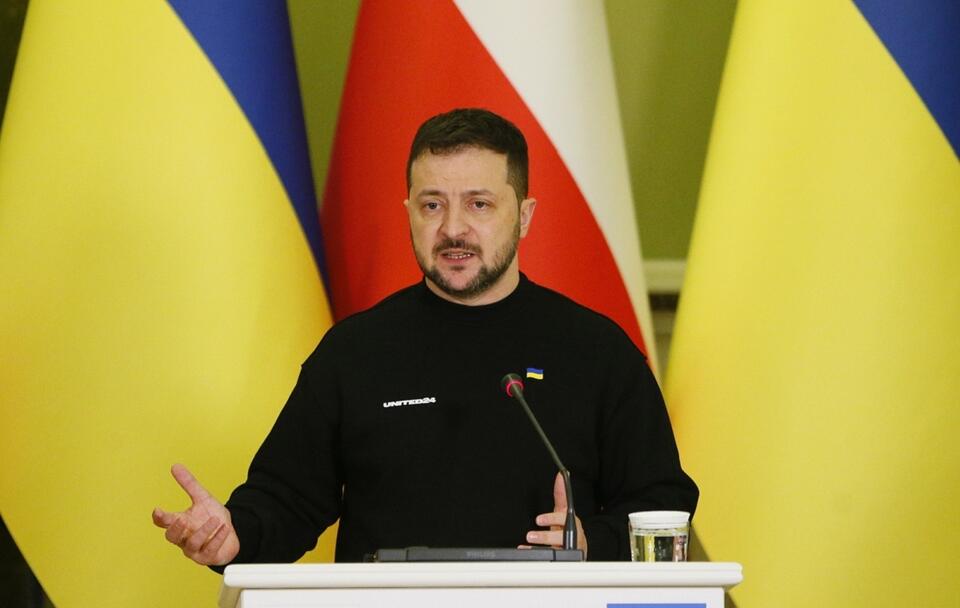 Prezydent Ukrainy Wołodymyr Zełenski / autor: PAP/EPA/STEPAN FRANKO