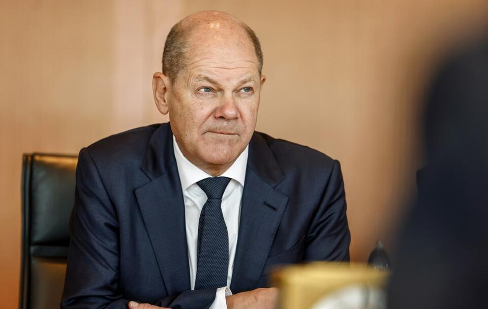 Kanclerz Niemiec Olaf Scholz / autor: PAP/EPA/HANNIBAL HANSCHKE