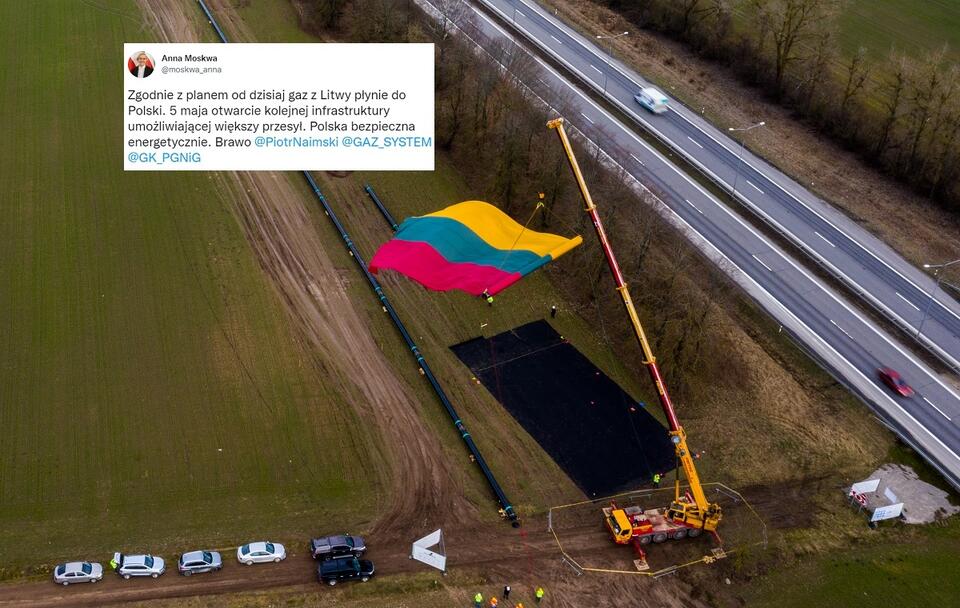 Budowa gazociągu / autor: Eglegalentu/CC/Wikimedia Commons/Twitter