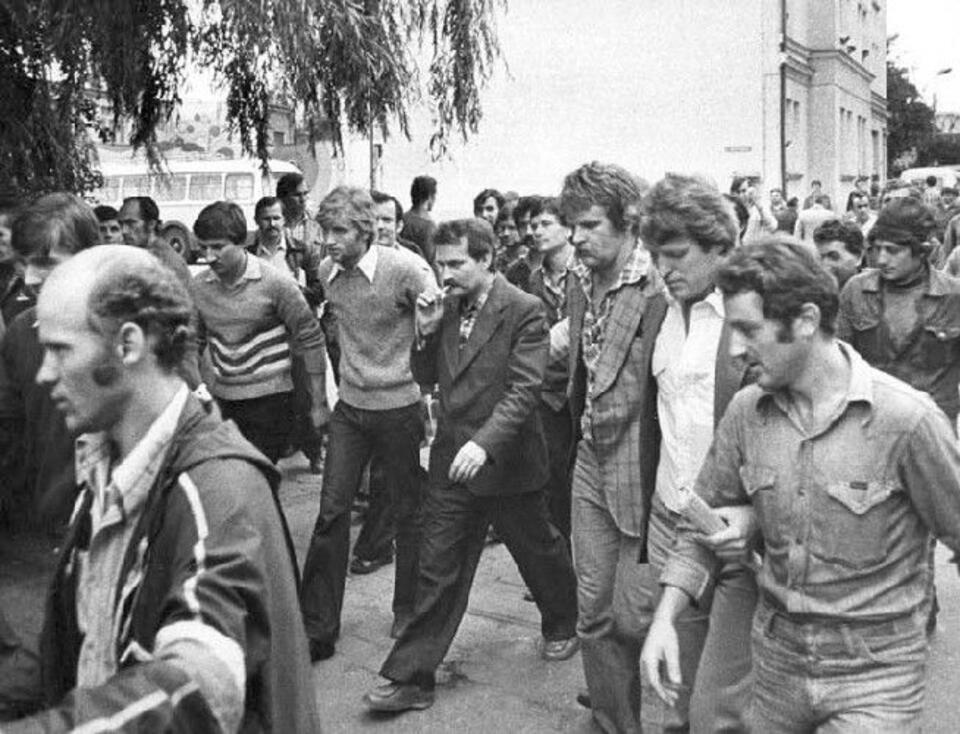 Stocznia Gdańska, sierpień 1980 roku. 