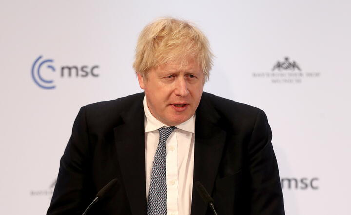 Brytyjski premier Boris Johnson / autor: PAP/EPA/ALEXANDRA BEIER / POOL