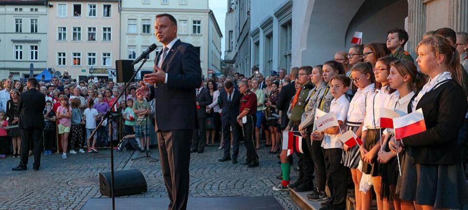 Prezydent Andrzej Duda w Lubaniu / autor: Krzysztof Sitkowski/KPRP