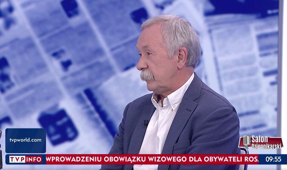 Marek Formela w "Salonie Dziennikarskim" / autor: screen TVP