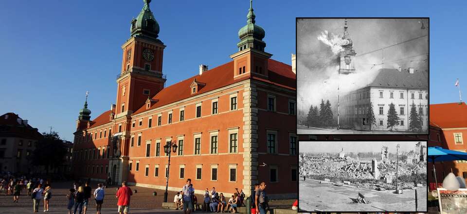 The Royal Castle in Warsaw - utterly destroyed by germans, rebuilt by Poles in 70. 