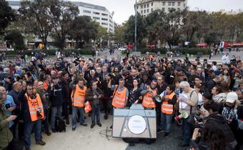 Barcelona: Protesty separatystów i dziennikarzy