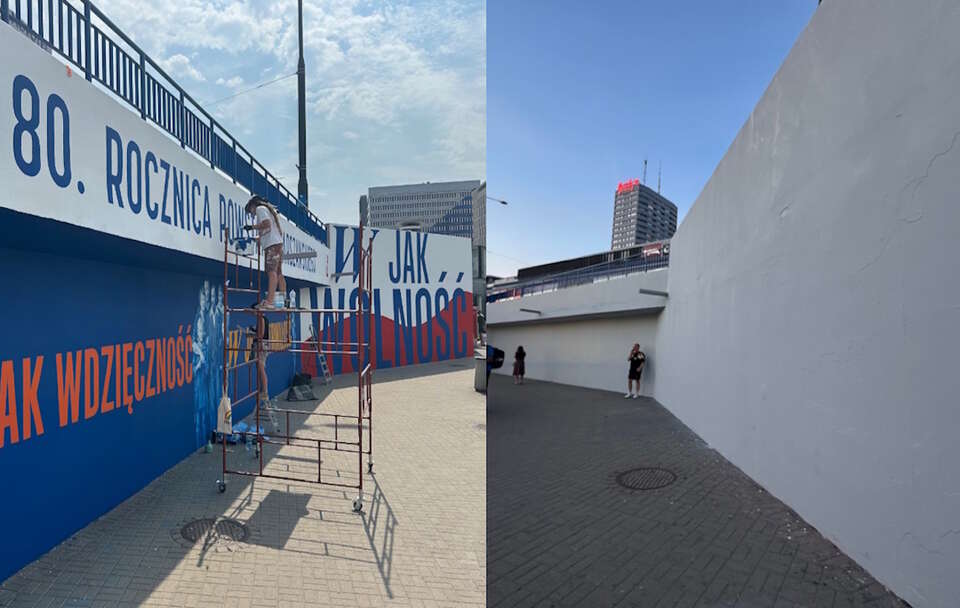Skandal! Zniknął mural upamiętniający Powstanie Warszawskie!