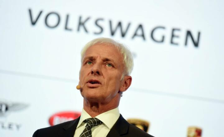 Matthias Mueller, szef koncernu Volkswagen, fot. PAP/EPA/ULI DECK 