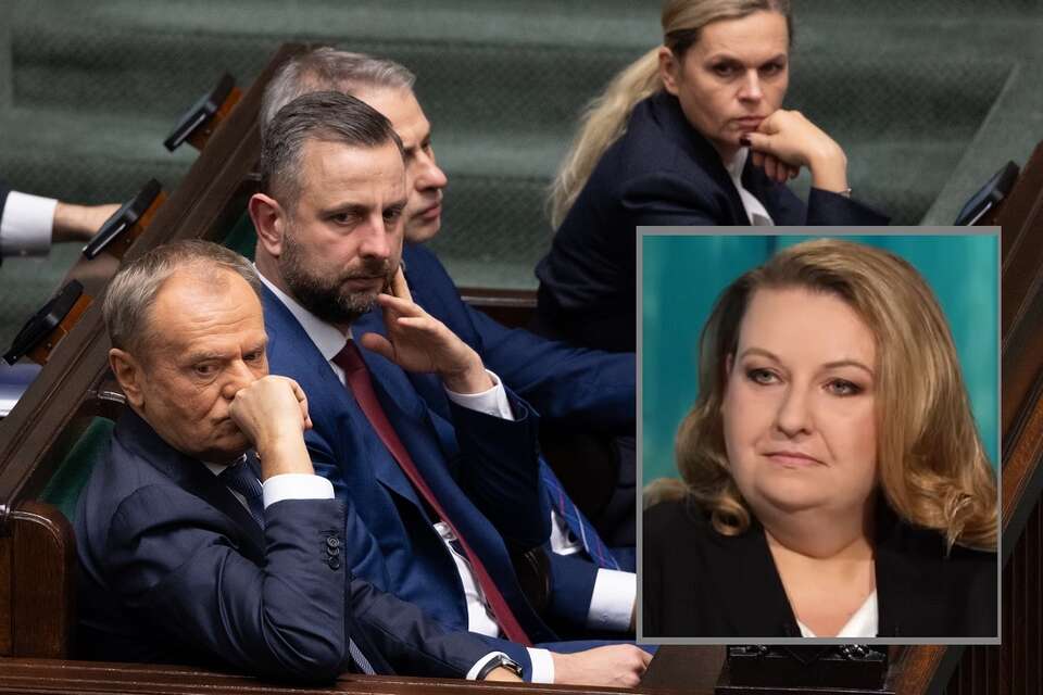 W tle rząd. Była minister w KPRP Małgorzata Paprocka nie zostawia suchej nitki na ekipie Donalda Tuska / autor: Fratria/Telewizja wPolsce24