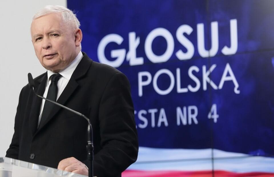 Prezes PiS Jarosław Kaczyński / autor: PAP/Wojciech Olkuśnik