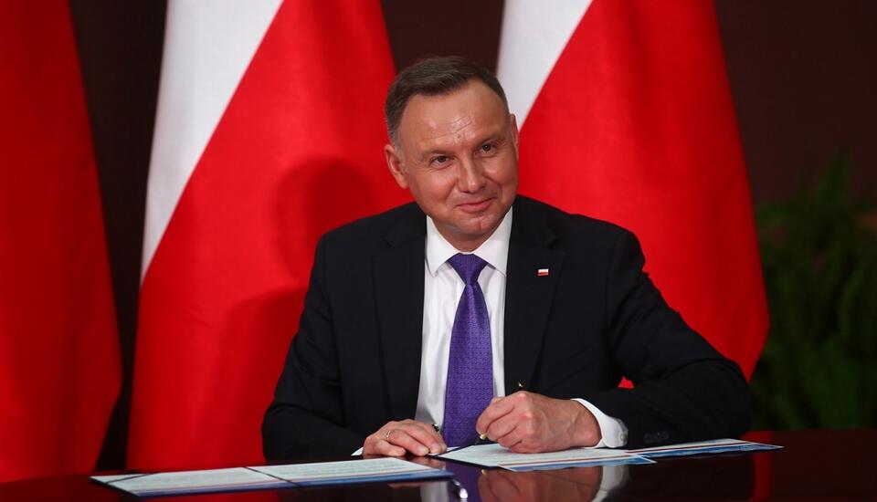 Prezydent Andrzej Duda / autor: PAP/Łukasz Gągulski
