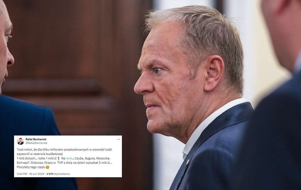 Donald Tusk / autor: PAP/Marcin Obara, X/Rafał Bochenek