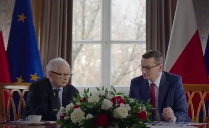 Nowy Polski Ład/Premier Mateusz Morawiecki i wicepremier Jarosław Kaczyński  / autor: youtube.com/PiS