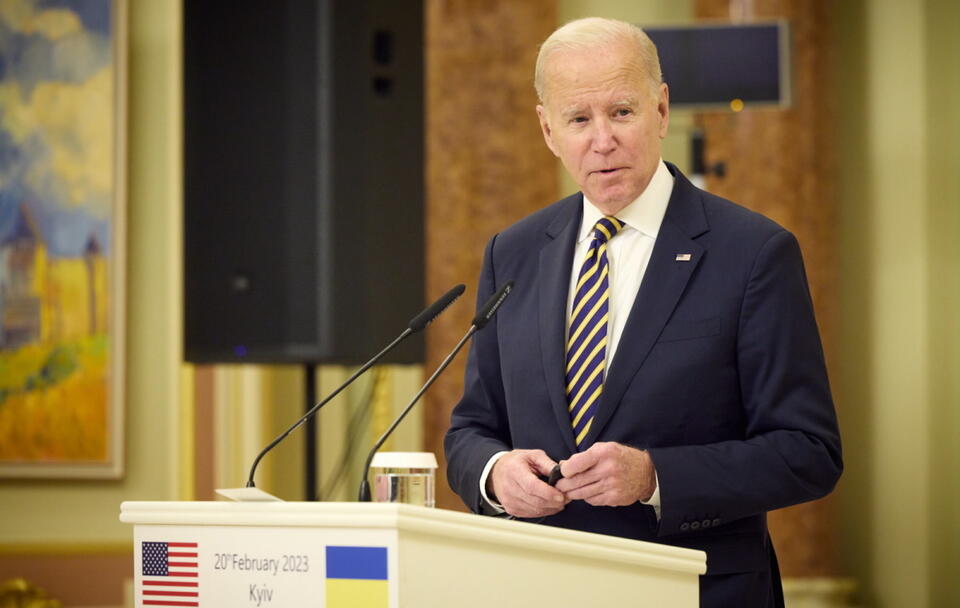 Joe Biden w Kijowie / autor: PAP/EPA/UKRAINIAN PRESIDENTIAL PRESS SERVICE HANDOUT