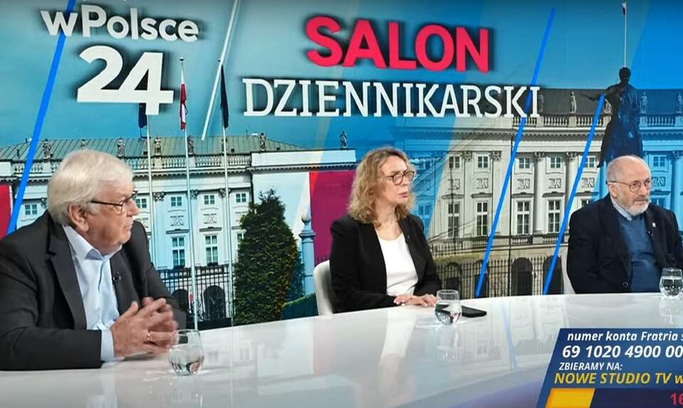 "Salon Dziennikarski" na antenie Telewizji wPolsce24 / autor: YT: Telewizja wPolsce24