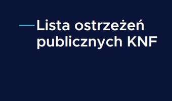 KNF ostrzega: Uwaga na spółkę Insurance Link