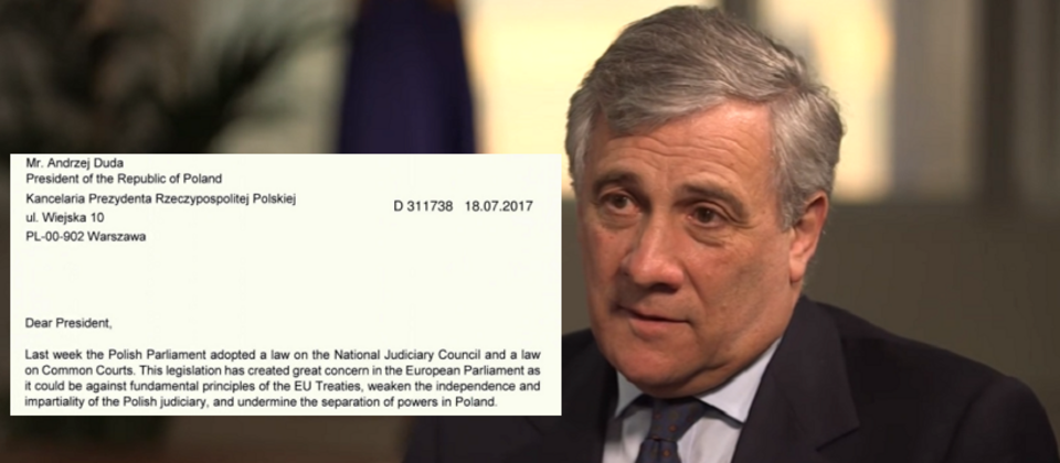 Antonio Tajani / autor: YouTube/Twitter