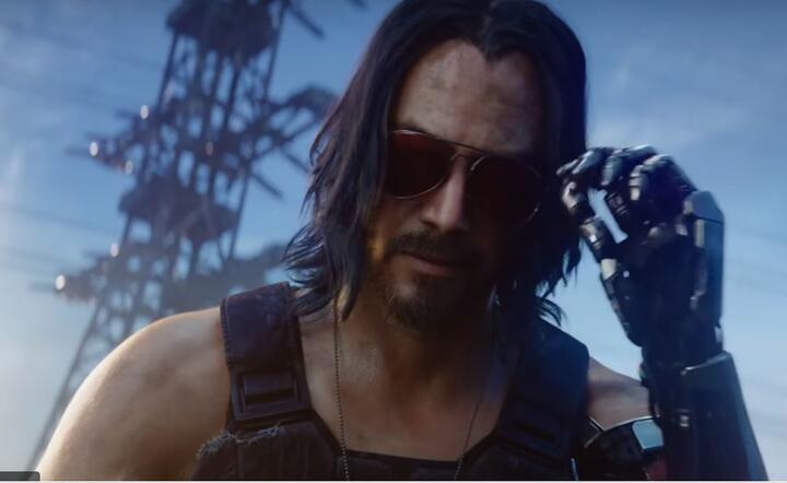 Keanu Reeves jako postać w grze studia CD Projekt RED / autor: materiały prasowe - trailer 'Cyberpunk 2077'