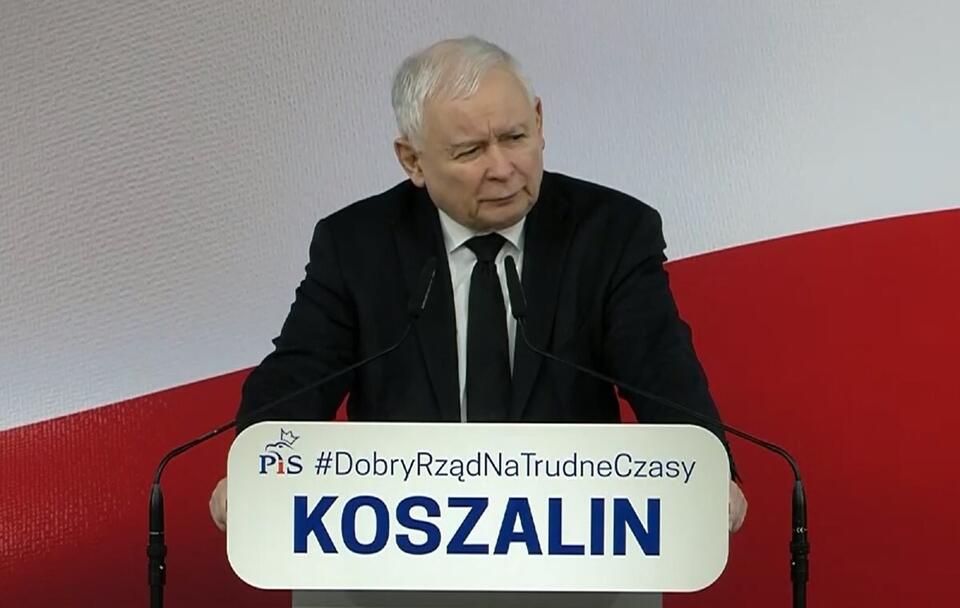 Prezes PiS Jarosław Kaczyński / autor: TVP Info (screenshot)