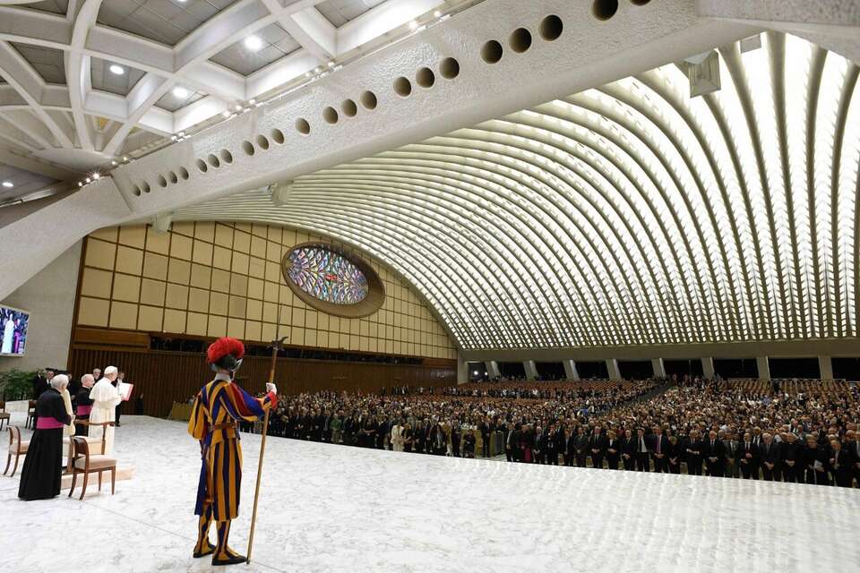 Spotkanie papieża z ludźmi mediów / autor: Vatican News