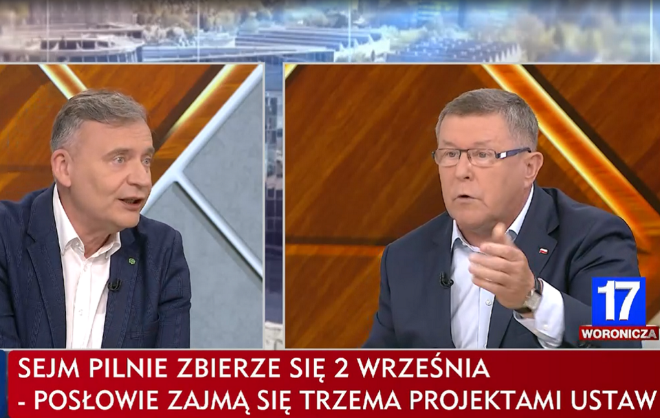 Paweł Bejda/Zbigniew Kuźmiuk / autor: screenshot TVP INFO