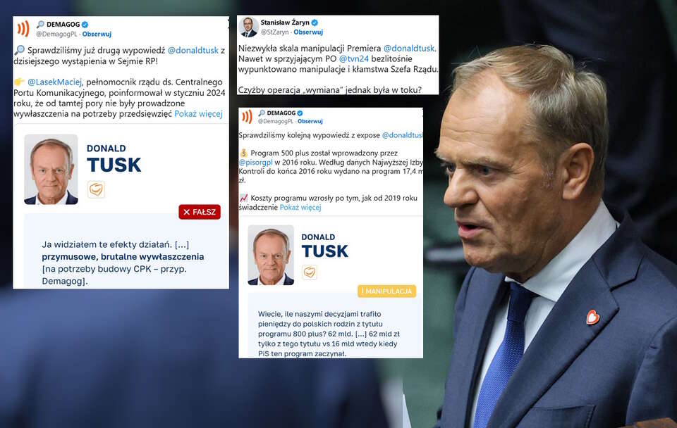 Donald Tusk / autor: PAP/Rafał Guz/X