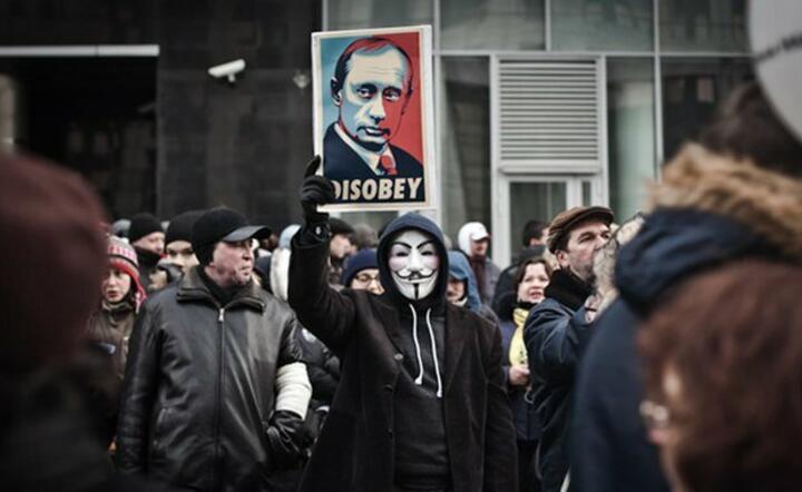 protest w obronie wolności słowa w Rosji / autor: PolsatNews/Twitter