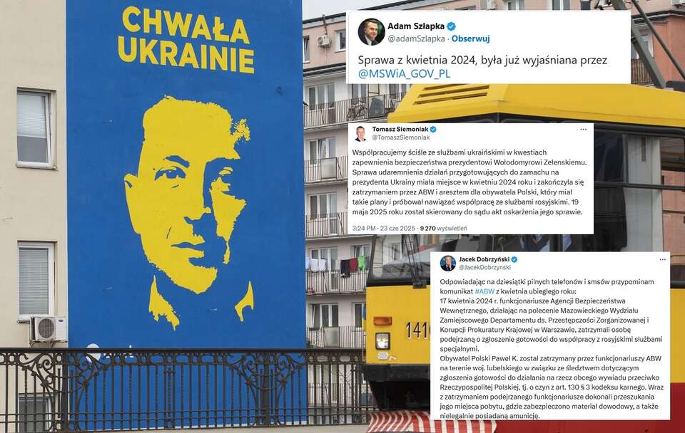 Mural z portretem W.Zełenskiego w Polsce (zdj. ilustracyjne) / autor: Fratria/X