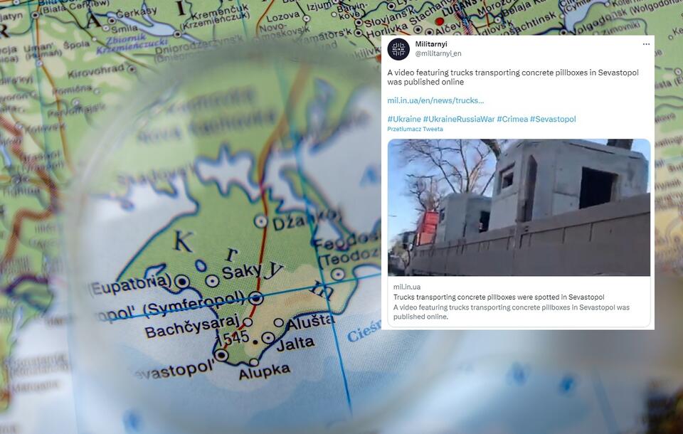 Rosja fortyfikuje Krym. Powstają przenośne, betonowe bunkry
