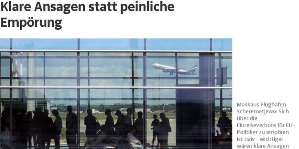 sz.de: "Jasna zapowiedź, zamiast niezręcznego wzburzenia"