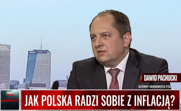Dawid Pachucki, główny ekonomista PZU / autor: screen/ wPolsce.pl
