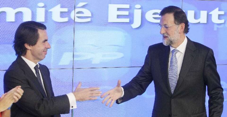 Jose Maria Aznar i Mariano Rajoy, PAP/EPA