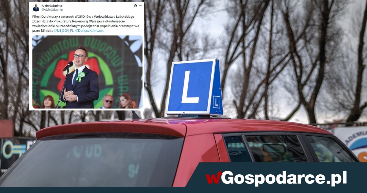 Minister Infrastruktury popełnił przestępstwo? Jest zawiadomienie