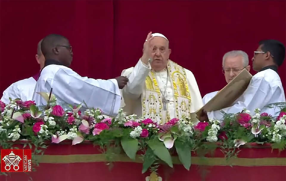 Papież Franciszek w Wielkanoc / autor: YT/VaticanNews