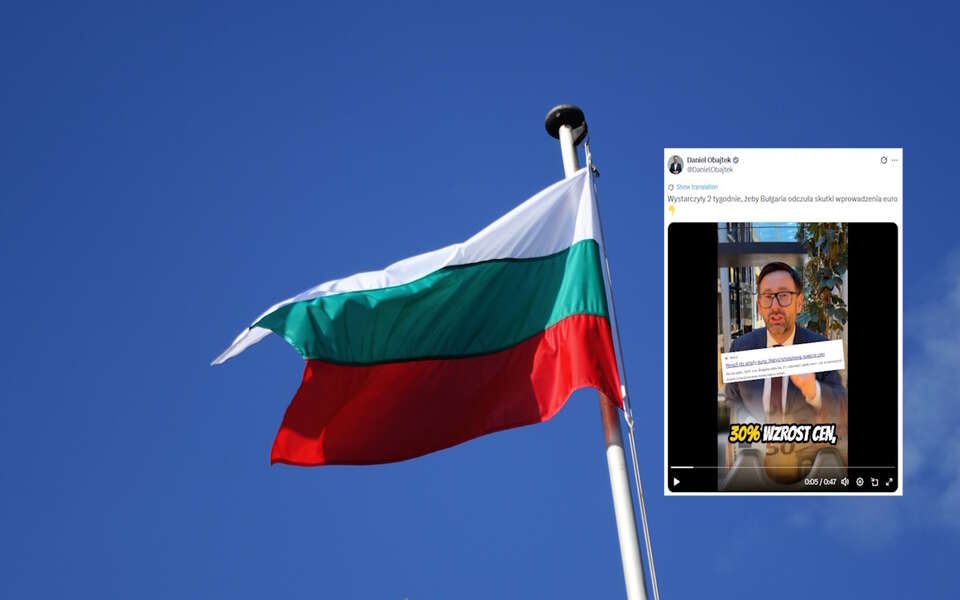 Bułgaria już odczuwa negatywne skutki wejścia do strefy euro. Polskę czeka ten sam marny los? Obajtek alarmuje: "30 proc. wzrost cen". Na zdjęciu flaga Bułgarii oraz wpis Daniela Obajtka (screen z X) / autor: Fratria/X-Daniel Obajtek (screen)
